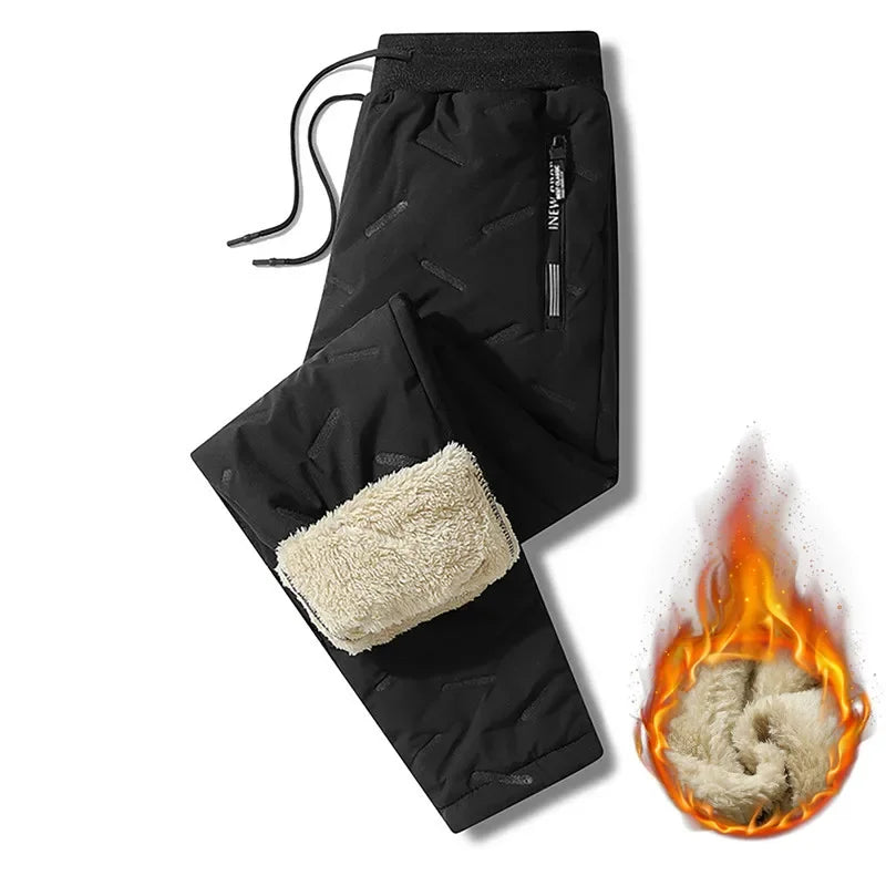 Mens Plush Thick Fleece Sweatpant