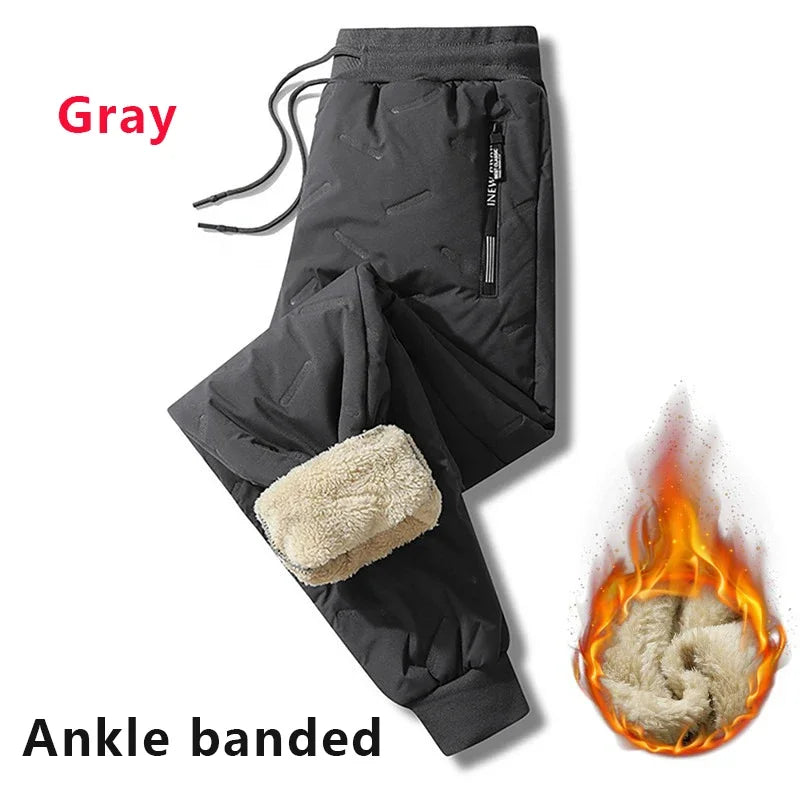 Mens Plush Thick Fleece Sweatpant