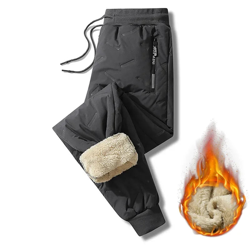 Mens Plush Thick Fleece Sweatpant