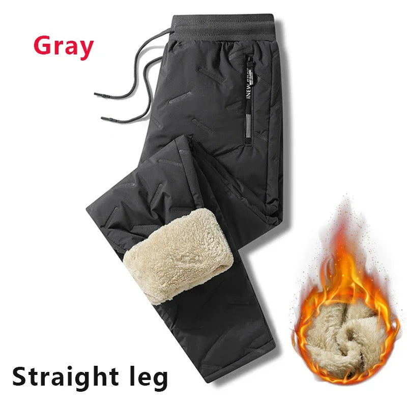 Mens Plush Thick Fleece Sweatpant