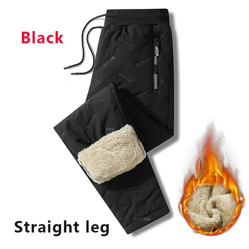 Mens Plush Thick Fleece Sweatpant