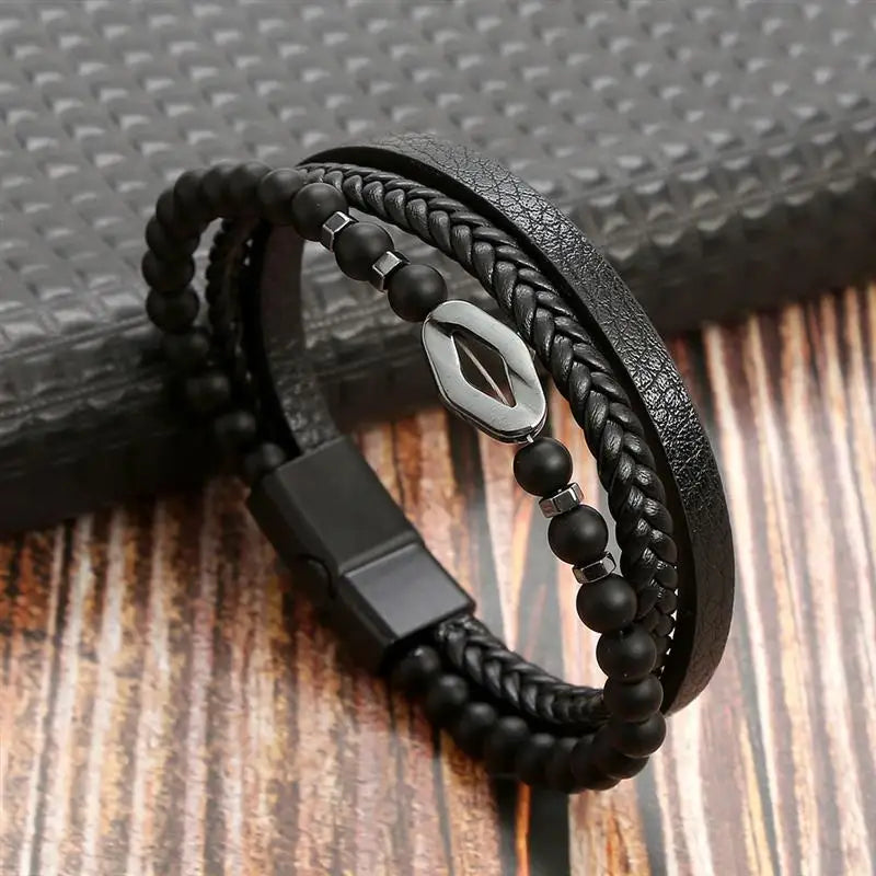 Leather Bracelet Men