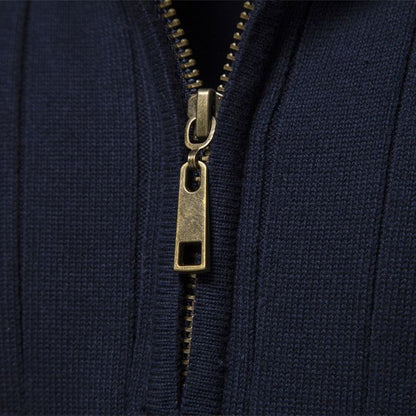 Mens Stand Collar Sweater
