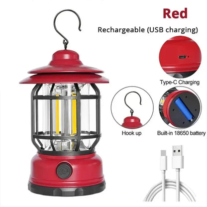 2Pack Camping Lantern USB Rechargeable 